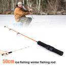 Ice Fishing Rod 2 Sections Ice Fishing Pole Winter Fishing Tackle Rods N5S1