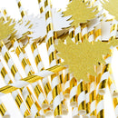 25x Xmas Tree Drinking Straws Cocktail Christmas Birthday Party Paper Straws