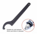 1Pc New Hands Tool Hook Shock Absorber C-type Wrench Spanner Adjuster 45-52mm