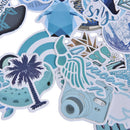 50pcs Blue Ice Penguin Sea Skateboard Stickers Laptop Luggage Decals Sticker3C