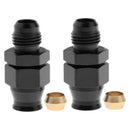 2 Pcs 6AN AN-6 Male to 5/16" 8mm Fuel Hose Line Tube Straight Fitting Adapters