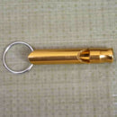 2x Camping Hiking Survival Aluminum Alloy Emergency Whistle With Keyring New