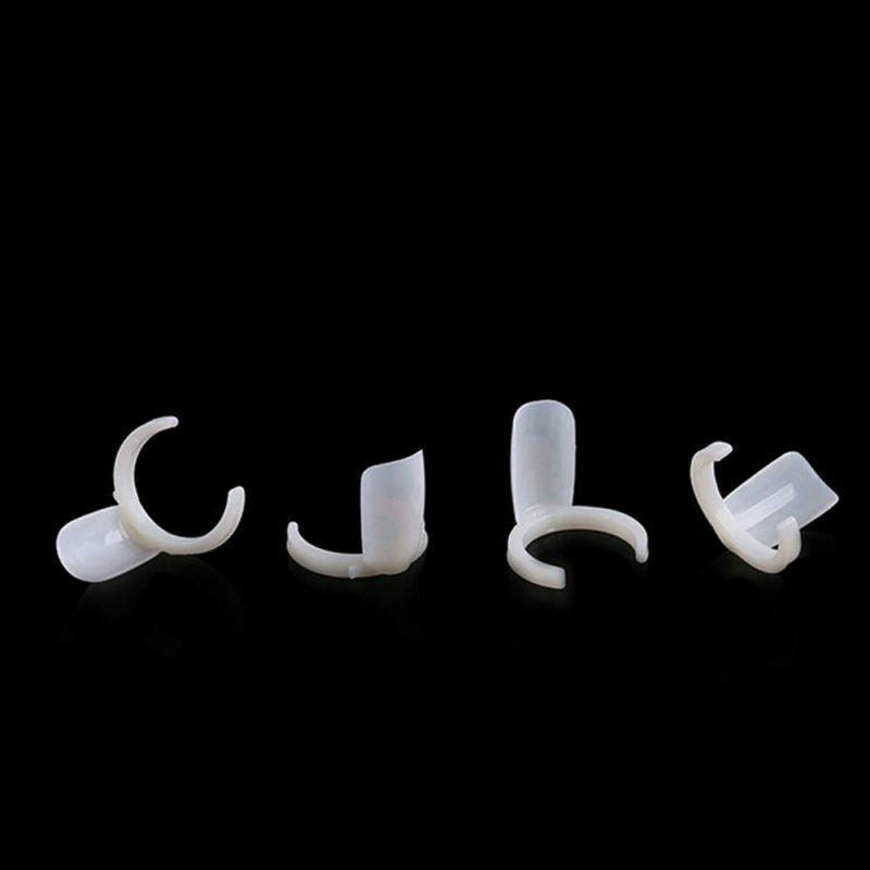 Lots 50Pcs Polish UV Gel Color Pops Display Nail DIY Art Ring Nails Tips N SJS
