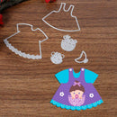 5pcs Metal Skirt Cutting Dies DIY Paper Card Scrapbooking Embossing Stencil