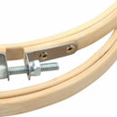 Embroidery Circle Set Hoops Cross Hoop Ring Wooden Round Adjustable Bamboo