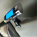 Car LCD Clip-on Digital Backlight Automotive Thermometer Clock Calendar SY Blue
