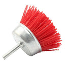 3Pcs 3-Inch(75mm) Assortednylon Cup Brushes Set Nylon Cup Set with 1/4 Shan
