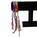 9pcs Hand-Crafted Colorful Thread Friendship Bracelets for Craft DIY Supplies