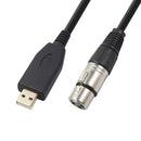 2m USB Microphone Cable for Karaoke Mic USB Male to XLR Female Mic Cord A