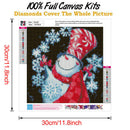 5D DIY Full Drill Diamond Painting Christmas Snowman Cross Stitch (B1457)