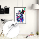 4pcs Adjustable Stainless Steel Rope Wire Hooks for Hanging Paintings Photograph