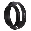 Black 46mm Metal Lens Hood for 25mm F1.4 35mm F1.6 50mm F1.8 mirrorless C4J9