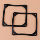 2Pcs 80mm 8cm anti vibration flexible rubber silicone frame for pc case fan  Hn