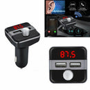 Wireless Bluetooth 4.2 Car Kit FM Transmitter Radio MP3 Player USB Charger GFF