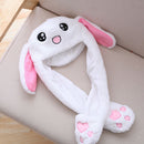 Bunny Head Hat Ears Moving Cute Super Soft Plush Animal Hat Gift for Children &