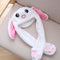 Bunny Head Hat Ears Moving Cute Super Soft Plush Animal Hat Gift for Children &