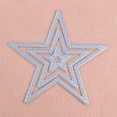 3pcs Stars Cutting Die Stencil Embossing Scrapbook Craft Frame Paper Card