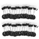 600 Pcs/100 Groups Fishing Bobber Stopper 6 In 1 Black Rubber Cylindrical F I2H1