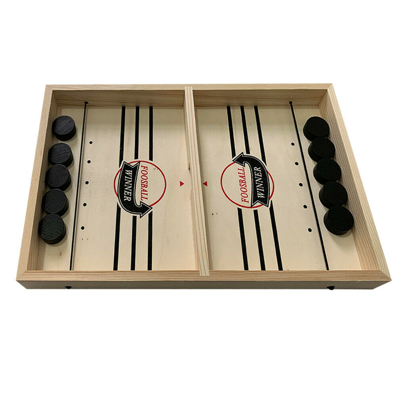 Wooden Adults Funny Board Games Toys Catapult Chess Fast Sling Puck Family Party