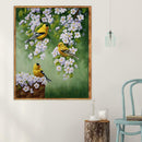 5D DIY Diamond Painting Bird Flower Cross Stitch Embroidery Rhinestones Kit