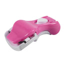 Women Cosmetic Tool Foldable White Pink Plastic Eyelash Curler J4S4