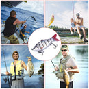 Solid Hook Fishing Lure Wobblers 6 Segment Swimbait Crankbait Hard Bait Tackle