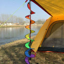 Foldable Rainbow Spiral Windmill Wind Spinner Camping Home 2019 Garden Tent N9U4
