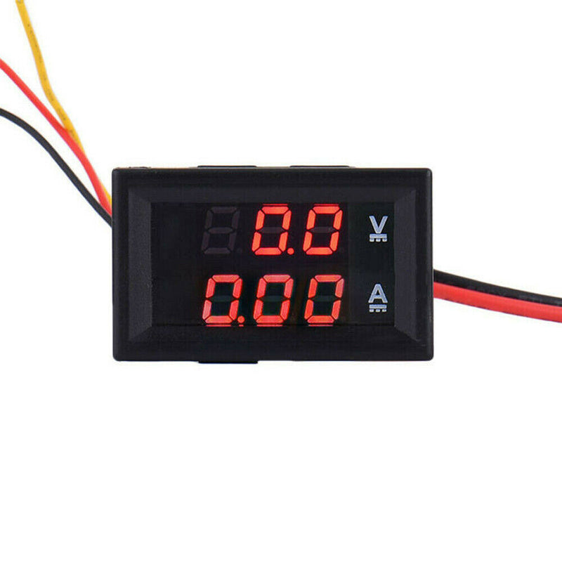 DC 100V 10A LED Digital Display Volt Amp Current Voltage Meter Voltmeter Ammeter