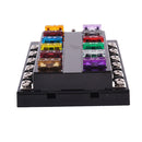 Car Truck Van 12 Way Circuit Standard ATC ATO Blade Fuse Box Block Holder