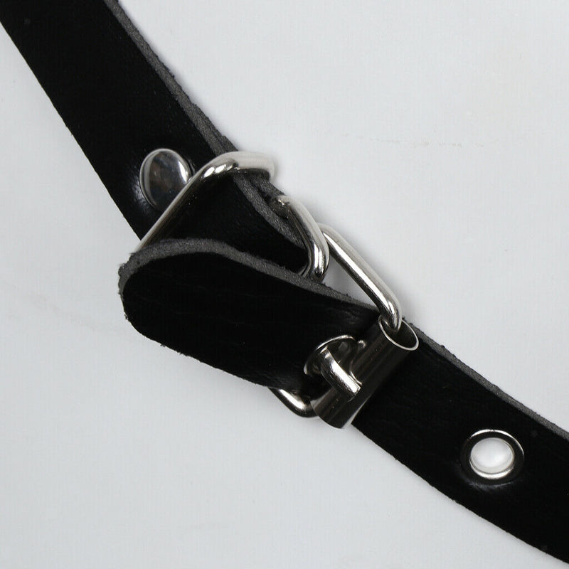 Body Chest PU Leather Adjustable Hollow Out Straps Belt Club Costumes