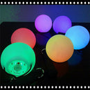 Pro LED Colorful Glow POI Thrown Ball Light Up For Belly Dance Hand Prop GPK