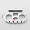 1PCS Space Aluminum Portable Free Punch Toothbrush Rack Double Brush Cup Ho