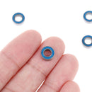 5Pcs Blue 4*8*3mm MR84RS MR84-2RS 4x8x3mm rubber sealed ball beari ME