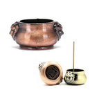 alloy lion incense burner censer church plate holder for cone sticks JR