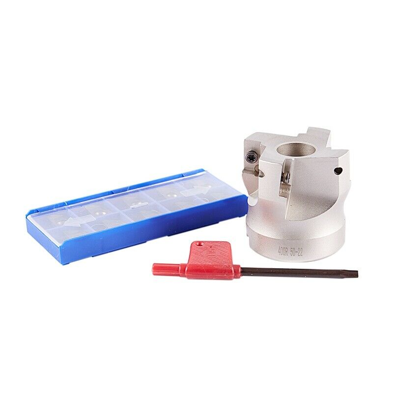 1 Set 50Mm Bap400R-50-22 Face End Mill Cutter 4 Flute Precision Milling Too
