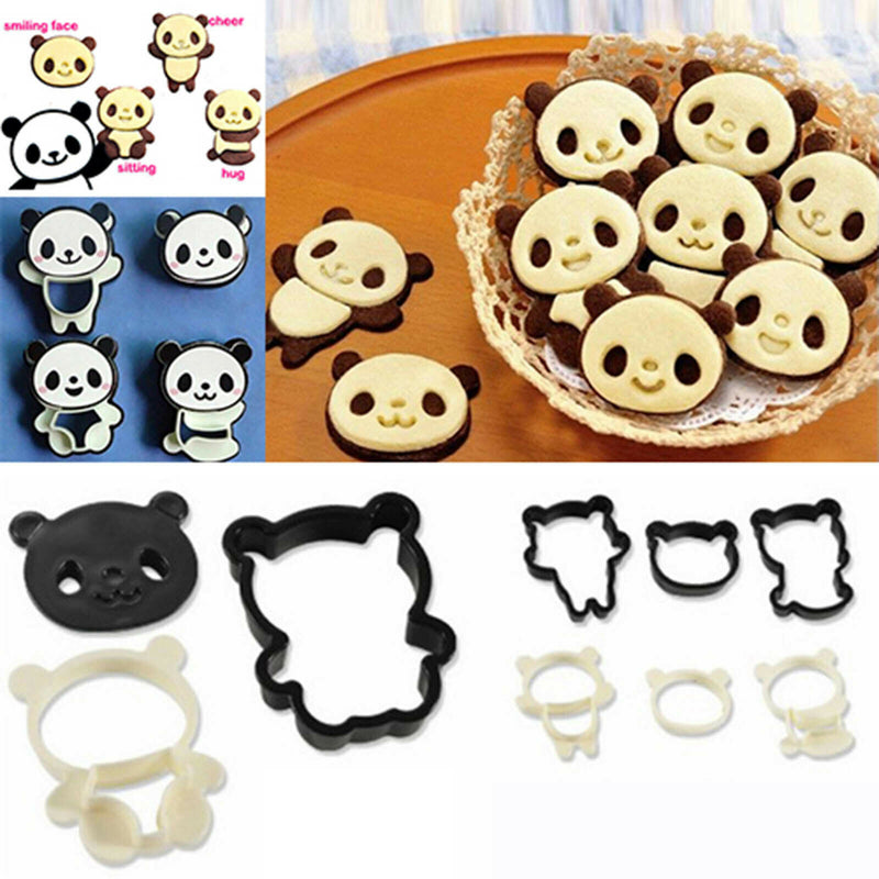 1 Set Practical Cute Little Panda Molds DIY Bread Cookie Fondant Biscuit Mould