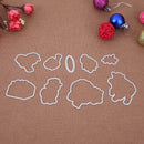 Sheep Silicone Stamp+Metal Cutting Dies Stencil Scrapbook Album Decor Craft