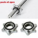 4x Standard 1'' Dumbbell Spin Lock Replacement Barbell Hex Nut Bars Collar Screw