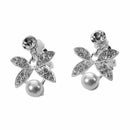 Korea Style Wedding Jewelry White Butterfly Shaped Crystal Rhinestone Imita M4N1