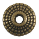70 Bronze Tone Saucer Spacer Beads 8x4mm M7M3