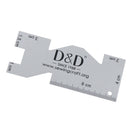 Metal Sewing Quilting Rulers Measurement Gauge For Embroidery/Patchwork