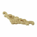 1X Rubber Wood Carved Applique Retro Furniture Craft Decor 13*4cm