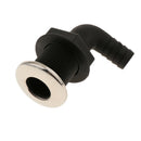 90 Degree Thru Hull Fitting Marine Boat Hose with Stainless Rim - 13mm