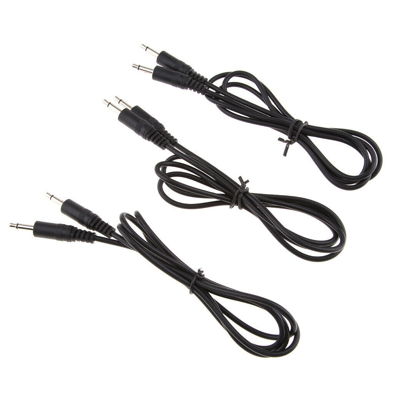 3Pcs Audio Converter Cable 3.5mm Mono Jack Male To Male Extension Cable, 1M