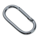 5PCS Aluminum Carabiner Oval D Ring Key Chain Clip Snap Hook Camping Lightweight