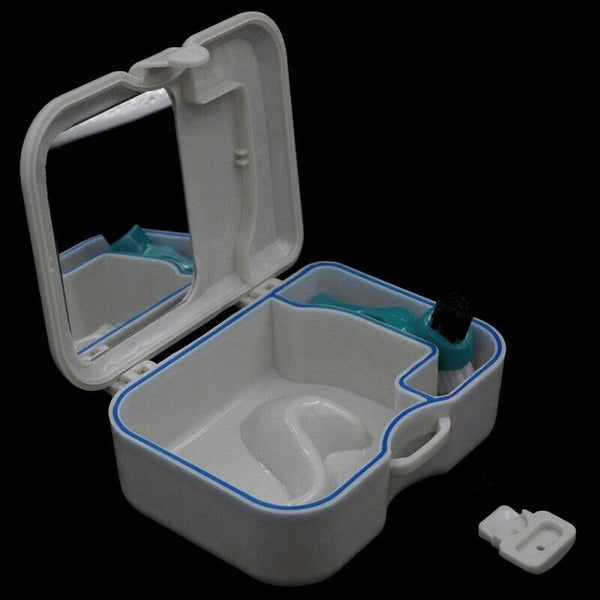 1PC Fashion Protable Denture Case Container Dental False Teeth Storage Box  Q9L2