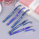 12pcs/Pack 0.5mm 2 Colors Gel Pen Erasable Magic Blue Romove By Friction Gel Ink