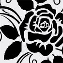 2pcs Rose flower Shape Cake Stencils Environmental Plastic Spray Cake Mould  Z