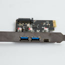 Super Speed PCI-E Express to 3 Port USB 3.0 3.1 Type A/C sata Host Card l_