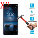 2X Scratch Resist HD Tempered Glass Screen Protector Guard Film For Nokia 8